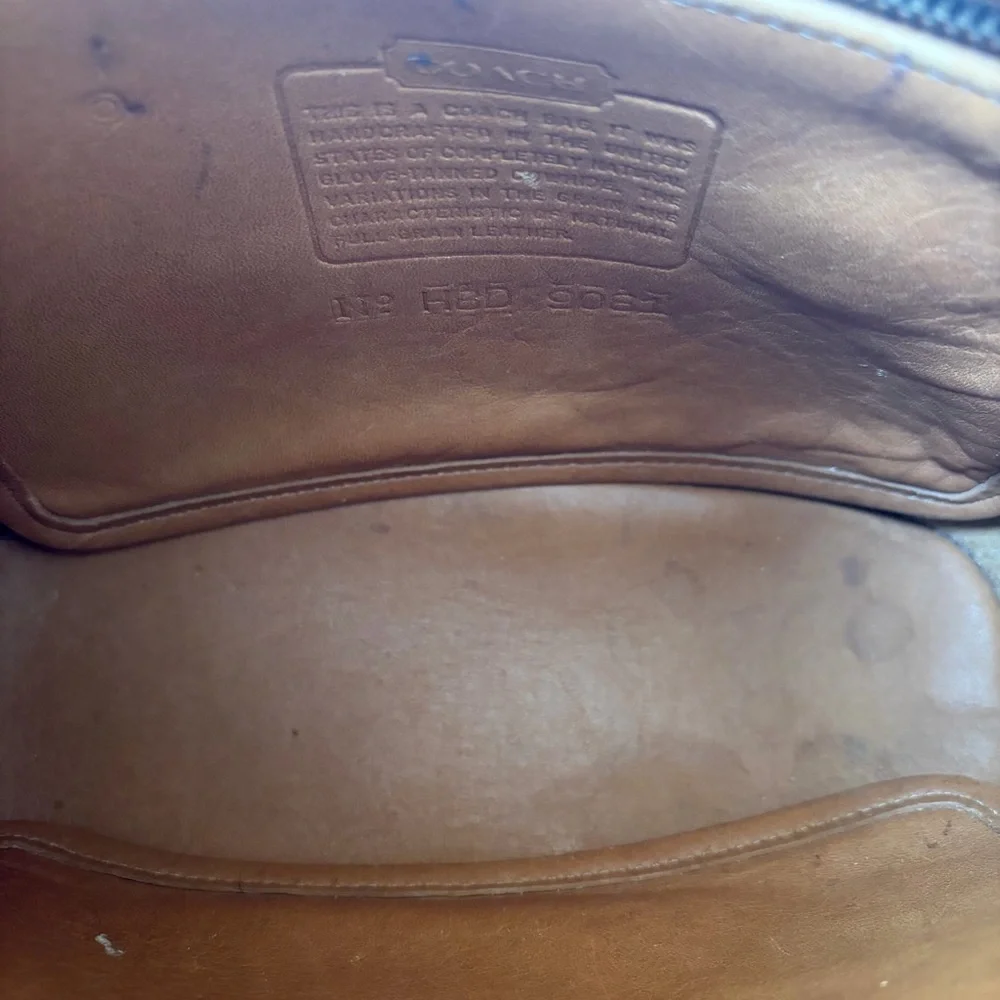 Coach Vintage Tan Leather H8D 9081 Tribeca Bucket Shoulder Bag Purse - Picture 5 of 7